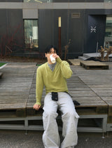 No.1627 C layered V KNIT (4color)
