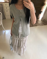 Daren Punching Short Sleeve Cardigan
