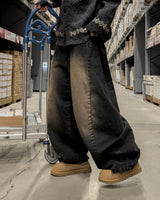 Blon brown teen balloon denim