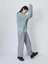 DISTRESSED NET KNIT SHIRTS