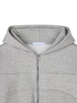 curved hood zip up(2colors)