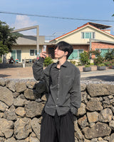 Stain Pigment Washing Shirt