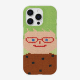 SMILEY FACE HARD CASE - VER.2 (+HAIR KEYRING SET) - GREEN
