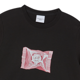 25SS VERY BUNNY CANDY WOMAN SHORT SLEEVE T-SHIRT BLACK