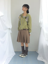 Rib Vintage Check Skirt