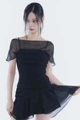 メリーシフォンドレス black