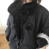 Cocom fur Duffle Short Padded Jumper