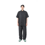 ブラックフェークデニムセットアップ