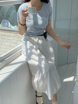 パンプキンバルーンポケットロングスカート