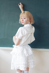apron frill skirt