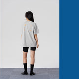 FMACM 刺繍プリント半袖Tシャツ