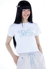 Fakiii Glossy Balloon T-Shirt_WHITE