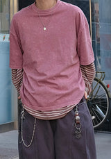 [SEMADE] Short Essential Salt Pigment Sleeve 에센셜 솔트 피그먼트 슬리브 (반팔)
