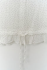 (W) Avo Frill Dot Blouse (2color)