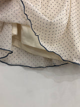 ドットリボンストラップスカート (アイボリー)