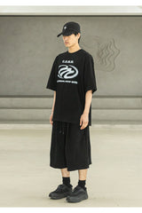 CDMM REAL OVERSIZED SHORT T-SHIRTS MSFTS003-BK