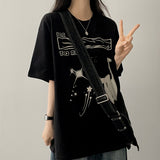 Glee cat cats boxy fit short sleeves
