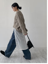 Rolling Cable Overfit Knit
