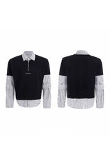Layered Striped Shirt Tee