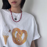 [MADE] Red stone Necklace (UNISEX)
