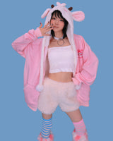 lovely sheep hood zip-up (기모)