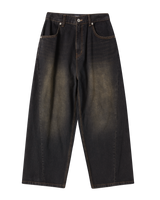25FW ウォッシュドワイドデニムパンツ