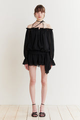 ANGEL HOOK DRESS black