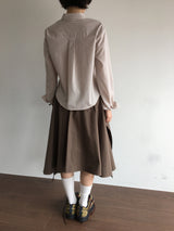 Nadine cutout midi skirt (3color)
