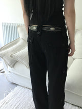 button cargo pants
