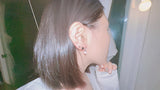 Simple heart earring set (3pcs set)