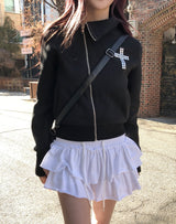 Eki Tiered Cut Mini Skirt
