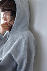 WESTERN BOLD STITCH HOODIE - MELANGE