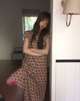 flattering puff dress