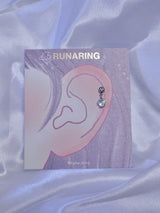 All surgical steel heart cubic piercing