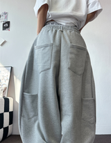 CARPENTER BIG CARGO BALLOON SIDE PINTUCK PANTS 🩶🖤🤍4COLOR