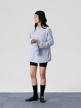 FMACM ダイヤモンド フリースハーフジップ ロングスリーブTシャツ