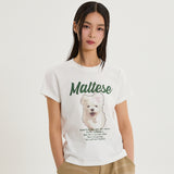 GOOREUM イラストレーションハーフスリーブTシャツ