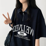 リヴェン ハーフジップ アノラック ショートスリーブ Tシャツ