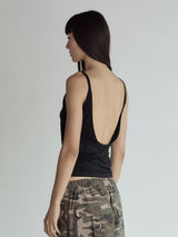 Backless Strap Top_Black