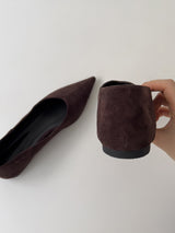 Leaf stiletto flat shoes