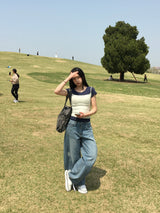 ジューシーデイリーUネック半袖Tシャツ (12c)
