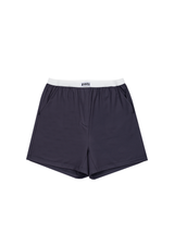 (Unisex) エッセンシャルストレッチフィットハーフスリーブパジャマセット　チャコール