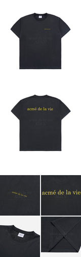 ベーシックロゴバイオウォッシング半袖Tシャツ BLACK