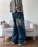 カーペンターパッチデニムパンツ