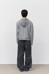 Wet Knitted Zip Hoodie