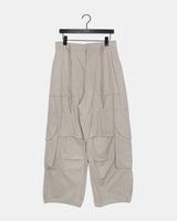 Myor ビッグポケットストラップカーゴワイドロングパンツ