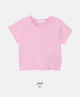 テナベーシック半袖クロップTシャツ (5color)