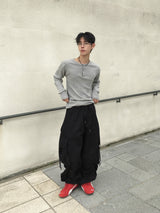 Looker Shirring Cargo Cotton Pants 3C