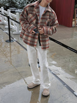 3 TAP Hairy Wool Check Jacket (2color)