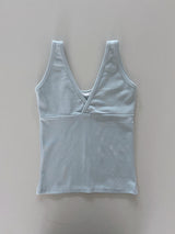 Raymon Basic V-Neck Wrap Sleeveless Top 4 Colors